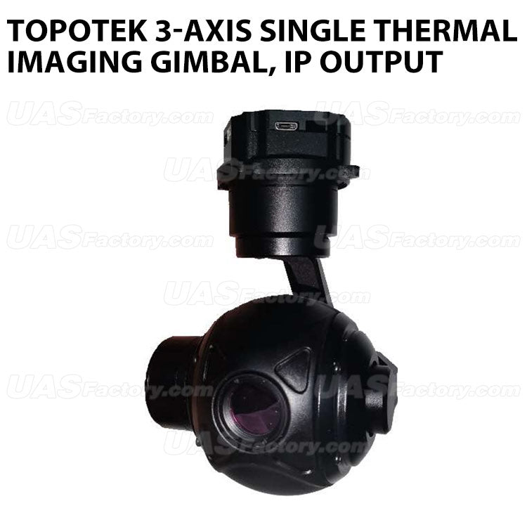 Topotek SIP640G 3-Axis single thermal imaging gimbal, IP output Topotek SIP640G 3-Axis single thermal imaging gimbal, IP output